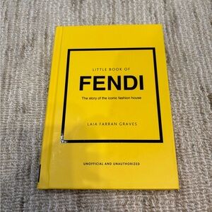 Fendi Yellow Hardcover Book